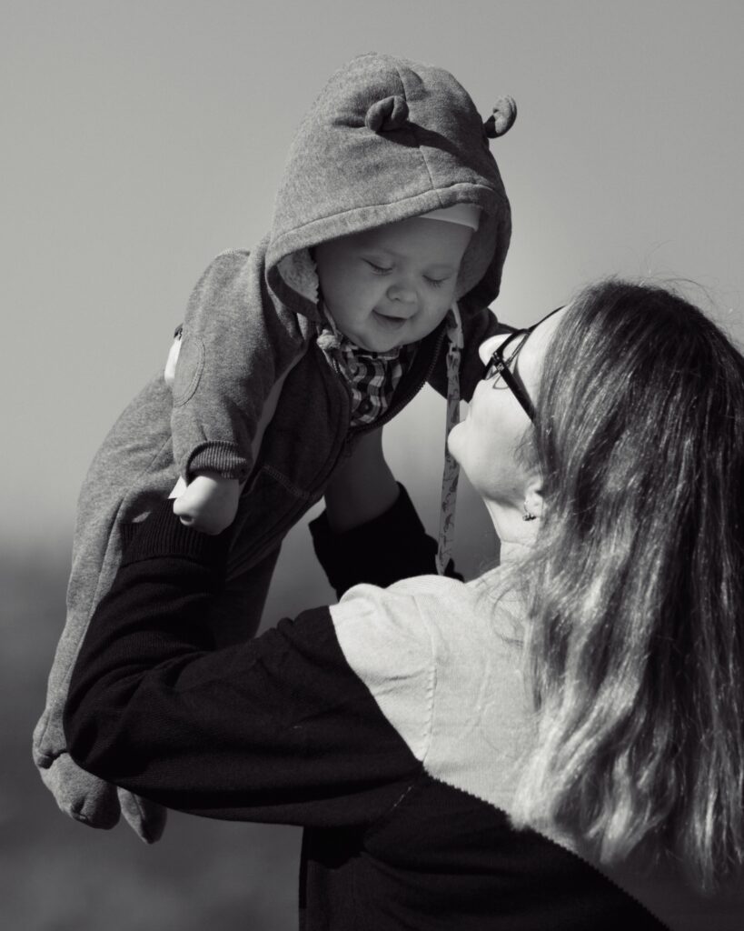 Natalia Petranyiova Sałaś z synkiem