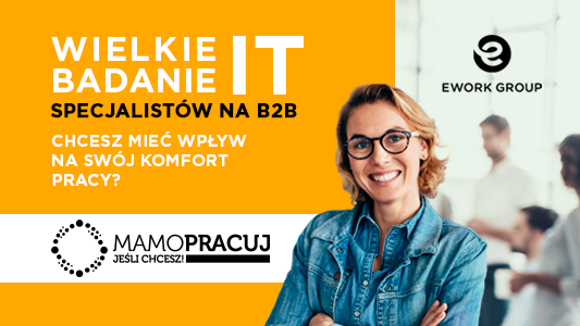 grafika badania specjalistów IT na B2B
