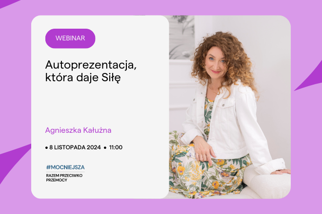 Prowadząca webinar Agnieszka Kałużna
