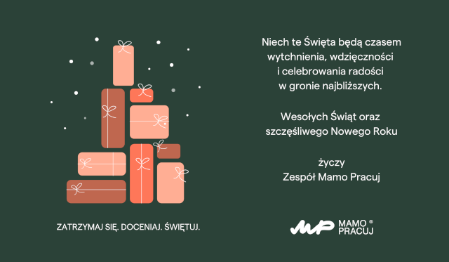 kartka z życzeniami na Boże narodzenie